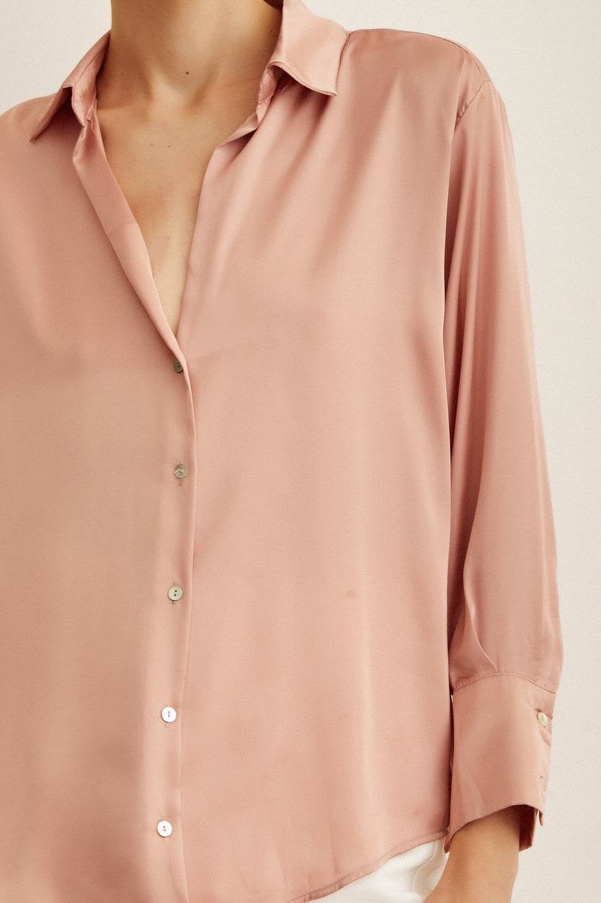 Satin Buttoned Shirt