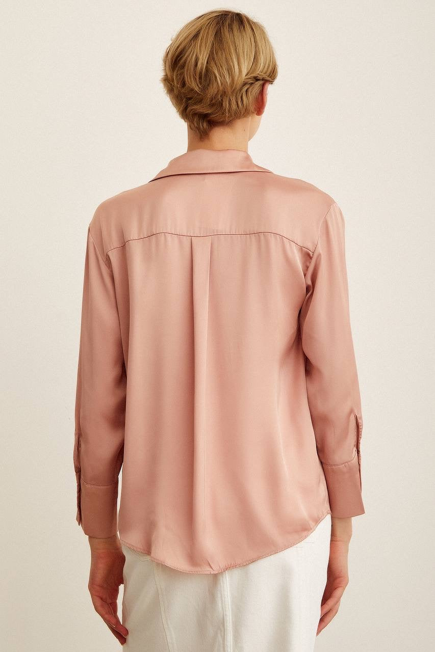 Satin Buttoned Shirt