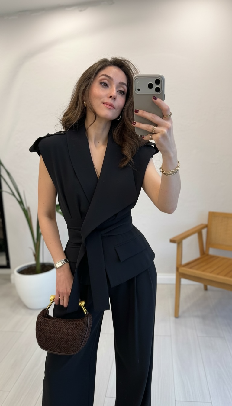 Linen Belted Set