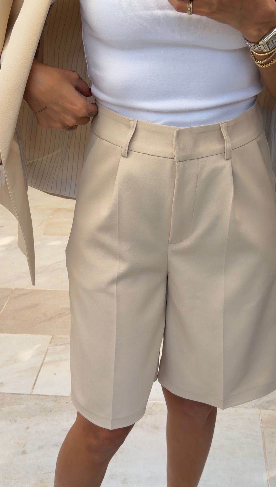 The Tailored Midi Shorts